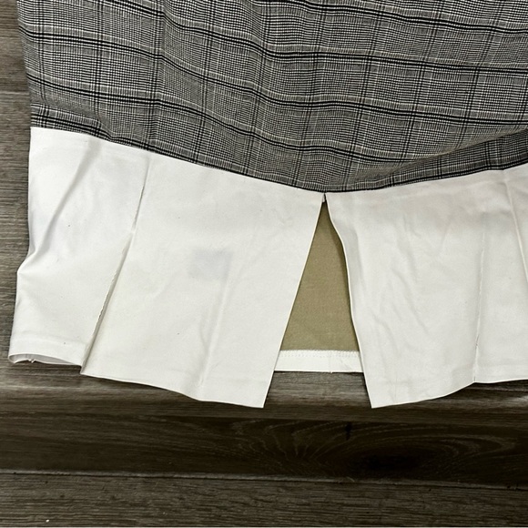 NWT Endless Rose Faux Leather Plaid Knee-Length Pencil Skirt large - AS IS - Picture 2 of 3